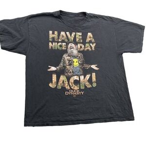 Duck Dynasty T-Shirt XL Have A Nice Day Jack Duck Hunting Y2k Streetwear Gorp